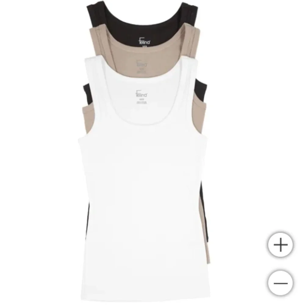 Felina Women's Ribbed Tank, 3-pack - Picture 5 of 5